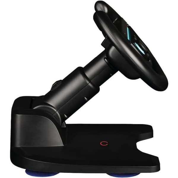 Konix Racing Wheel - Nintendo Switch Joy-Con 2 Controller - Mario Kart World Kompatibel - Sugkoppsfäste - Svart