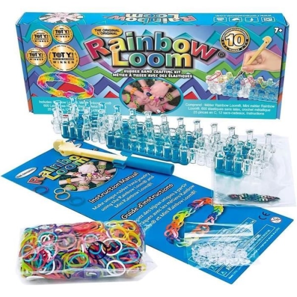 Rainbow Loom Original - Bandai - Vävstol med 600 resårer - CD00001