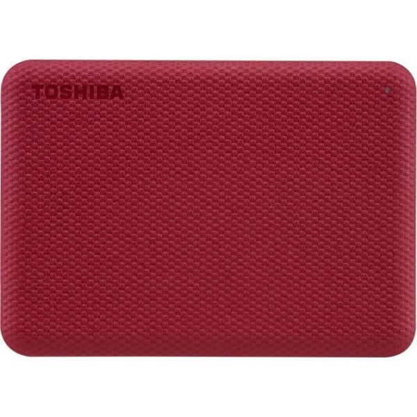 Extern hårddisk - TOSHIBA - Canvio Advance - 2 TB - Röd