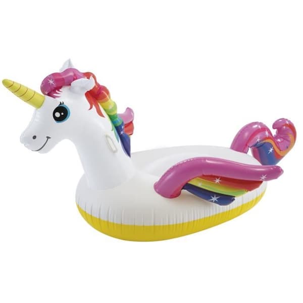 INTEX Magic Unicorn Ride On Uppblåsbar Boj