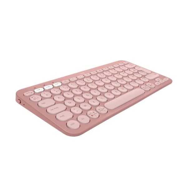 LOGITECH - Trådlöst tangentbord - Pebble Keys 2 M380s - Bluetooth - Easy-Switch-knapp - Rosa - (920-011805)