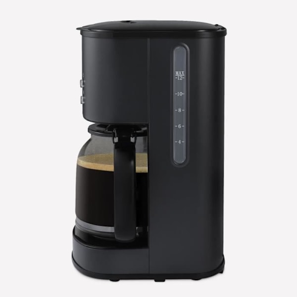 Programmerbar kaffebryggare - HKoeNIG - MG32 - 1,5 L (12 koppar) - 1000 W - LCD-skärm - Håll värmen - Svart och rostfritt stål