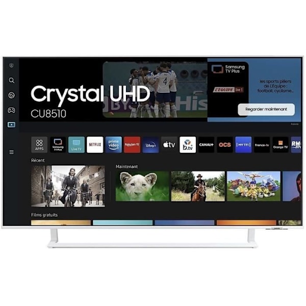 Samsung 43CU8510 - LED TV 43 (109 cm) - 4K UHD 3840x2160 - HDR - Smart TV - Gaming Hub - 3xHDMI - WiFi