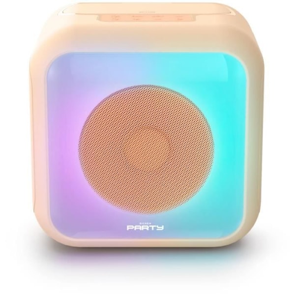 Upplyst karaokehögtalare - BIGBEN - Fiske - Bluetooth, 30W, 2 USB-C trådlösa mikrofoner, Equalizer, Li-on batteri