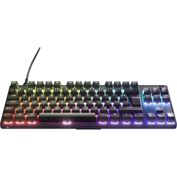 Speltangentbord - AZERTY - STEELSERIES - Apex 9 TKL FR - Utan numerisk knappsats - Bakgrundsbelyst - Svart