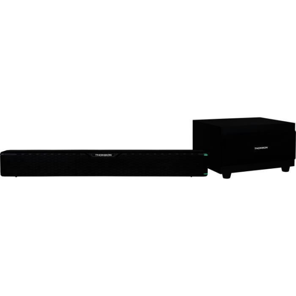 THOMSON SB60BTS - Trådlös soundbar med subwoofer - Bluetooth 5.0 - Stereoanläggning - 60W - Väggfäste - Svart