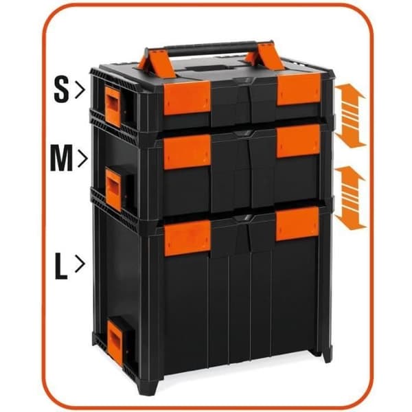 Professionellt fodral - TOOD - Stapelbart - ABS - 46x34x36 cm