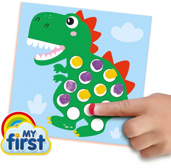 Min första - Fingermålning - Dinosaurier - SES CREATIVE - Måla 10 dinosauriekort.