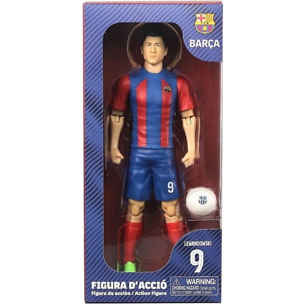 Ledad figur - FC Barcelona - MEGABLEU - Lewandowski - 20 cm