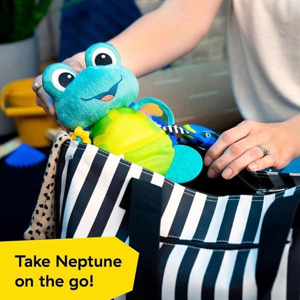 BABY EINSTEIN Ocean Explorers Neptunes Sensory Sidekick plyschleksak, från födseln