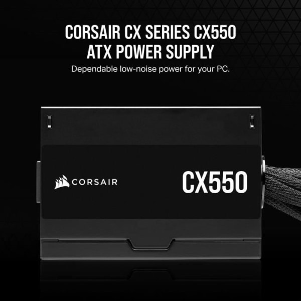 Strömförsörjning - CORSAIR - CX550 - 80 PLUS Bronze ATX Power