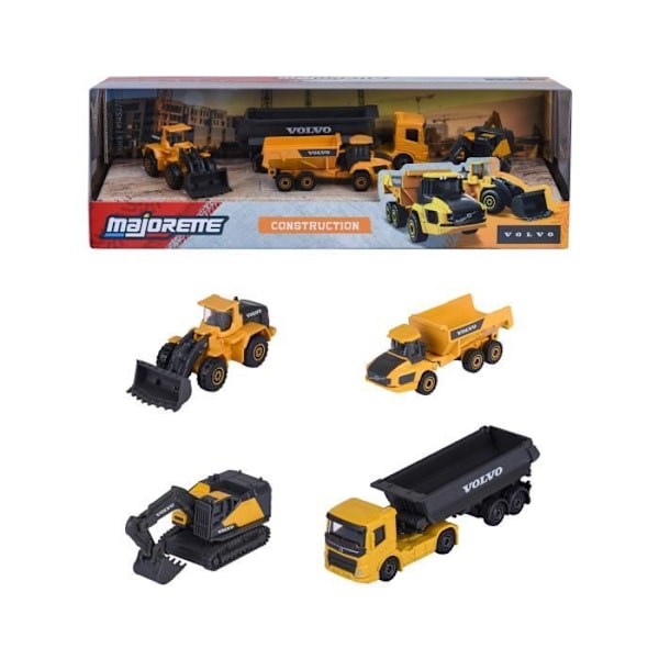 MAJORETTE - Majo Construction 5-delars presentförpackning - från 3 år