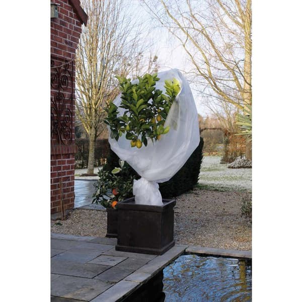 NATUR Övervintra segel 30 g / m² - 2 x 5 m - Vit