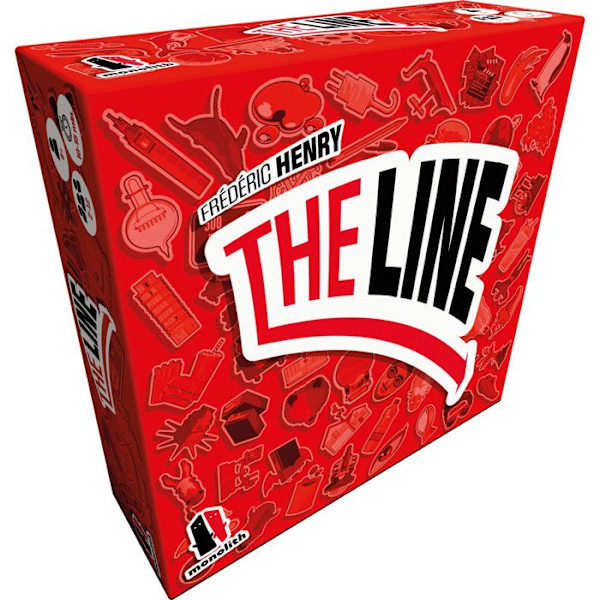 Brädspel - ASMODEE - Den röda linjen - Modernt gissningsspel - Bärbart format - 174 kort