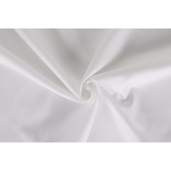 Bäddset - 1 påslakan 220 x 240 cm + 2 örngott 60 x 60 cm - 100% bomullssatin - Vit