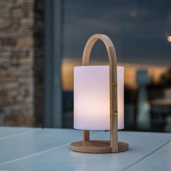 LUMISKY Trådlös LED-lykta - H 37 cm - Vit
