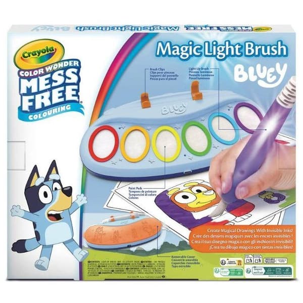 CRAYOLA Color Wonder Magic Light-Up Pensel - Blå - Ålder 3+