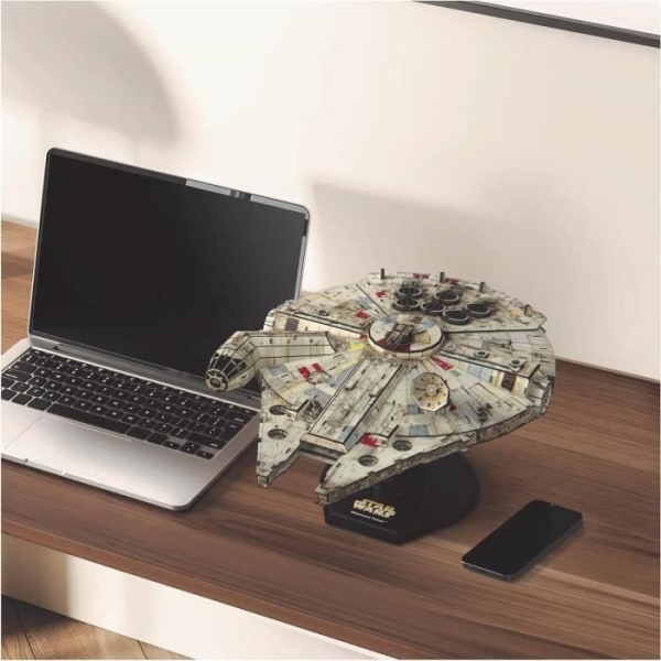 Star Wars - MILLENNIUM FALCON - 4D-modell att bygga - 48 cm