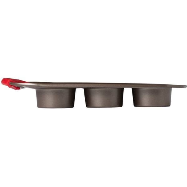 Muffinsplåt - PYREX - 1452001 - Rund - Kolstål - Non-stick - 6 håligheter