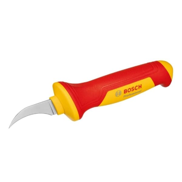 Avisoleringskniv - BOSCH - VDE - S2 stålblad - Isolerad upp till 1000 volt - Ergonomisk