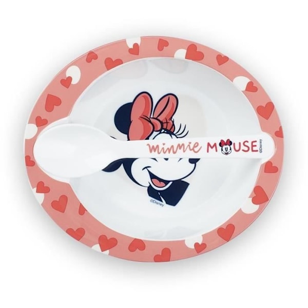 MIKROVÅGSMÅLTSSET SKÅL + MINNIE SKEDEN