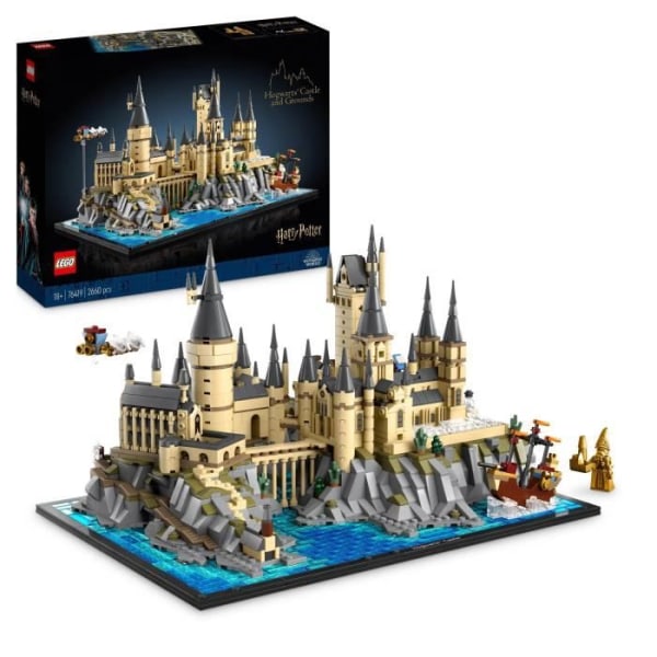 LEGO Harry Potter 76419 Hogwarts slott och mark, modellsats för vuxna att bygga, inkluderar ikoniska platser