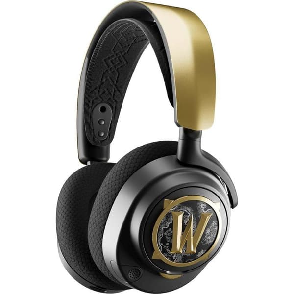 Trådlöst spelheadset - STEELSERIES - Arctis Nova 7 WOW Edition - Svart och guld