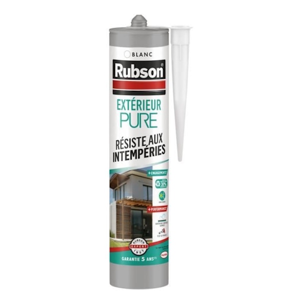 Spackel - RUBSON - PURE - Exteriör - Vit - 280ml