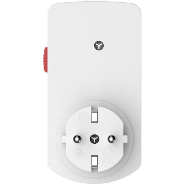 Kompakt mekanisk timer - GAO - 3680W programmerare - 16A - 96 kopplingscykler/dag - Vit