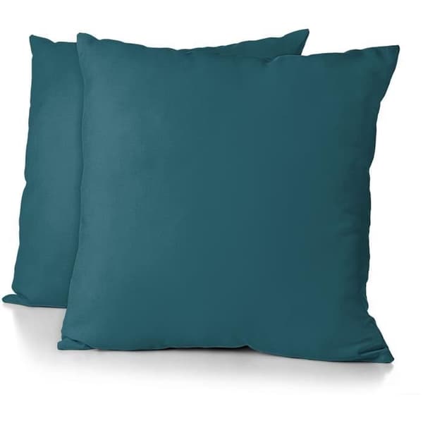Set med 2 örngott - HOME LINGE PASSION - HP72088 - 82 g mikrofiber - 63 x 63 cm - Ankblå