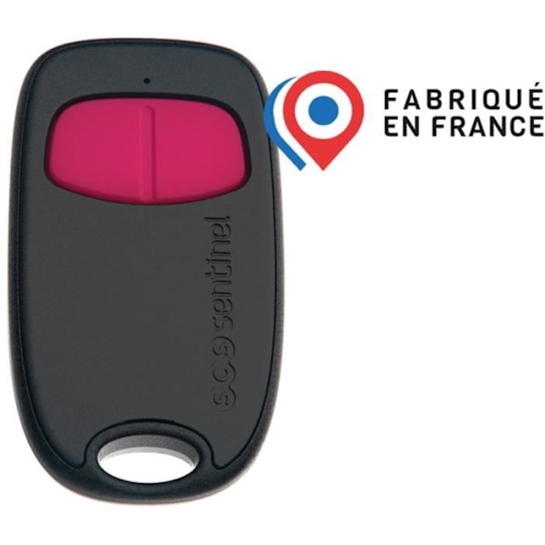 2-kanals fjärrkontroll - SCS SENTINEL - SimplyControl - Fuchsia, räckvidd 40m, frekvens 433,92 MHz, CR2032 litiumbatteri ingår