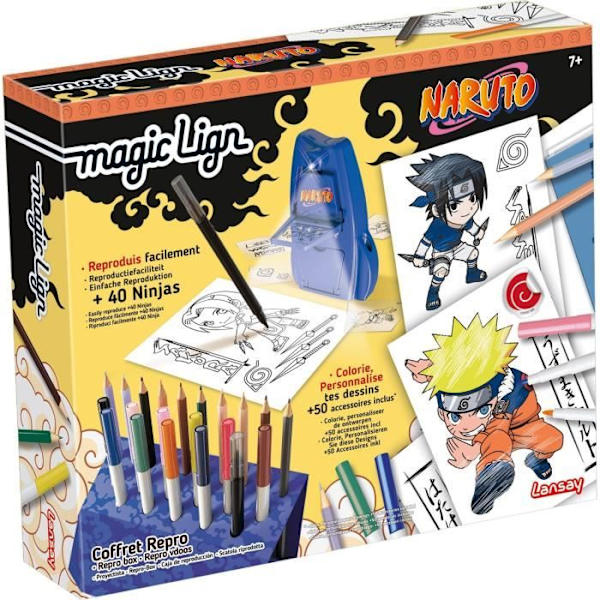 Magic Lign - LANSAY - Naruto Repro Box - 100 illustrationer - från 7 år och uppåt