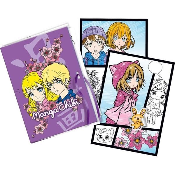 Magic Lign - LANSAY - Repro Manga Chibi box set - 100 illustrationer - från 7 år och uppåt