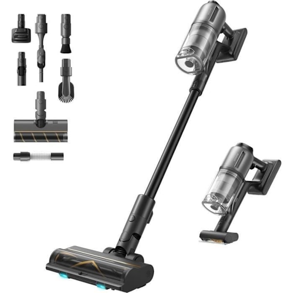 NEW DREAME Z30 - Sladdlös kvastdammsugare - Power 310 AW - Autonomi 90 Min - Dust Detection Technology Svart