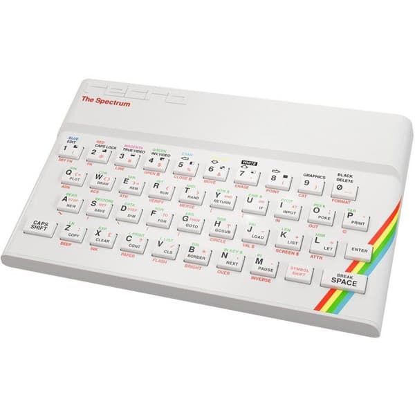 Retrokonsol - THE SPECTRUM - Vit utgåva - Vit