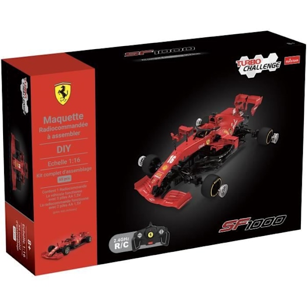 Ferrari SF 1000 Monteringssats - TURBO CHALLENGE - Fjärrkontrollbil - Röd - 1/16