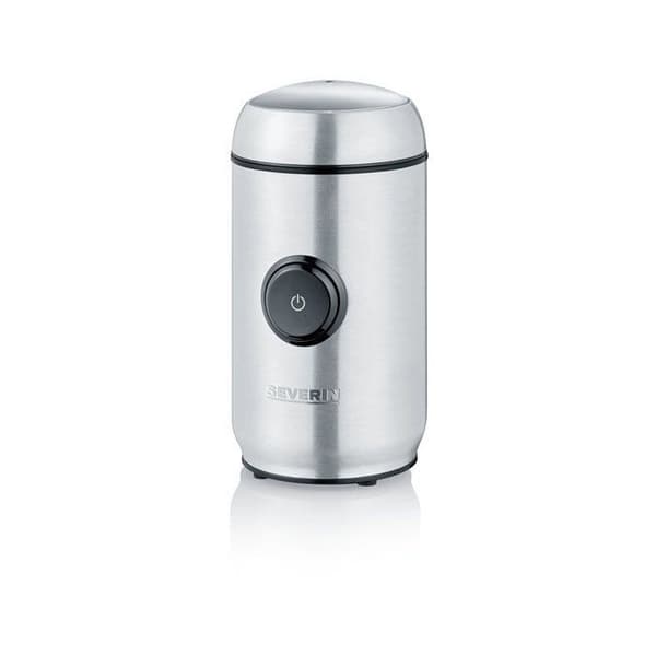 Elektrisk kaffe- og krydderikværn - SEVERIN - KM 3879 - 150 W - Justerbar kværngrad - 50 g kapacitet - sort/børstet rustfrit stål