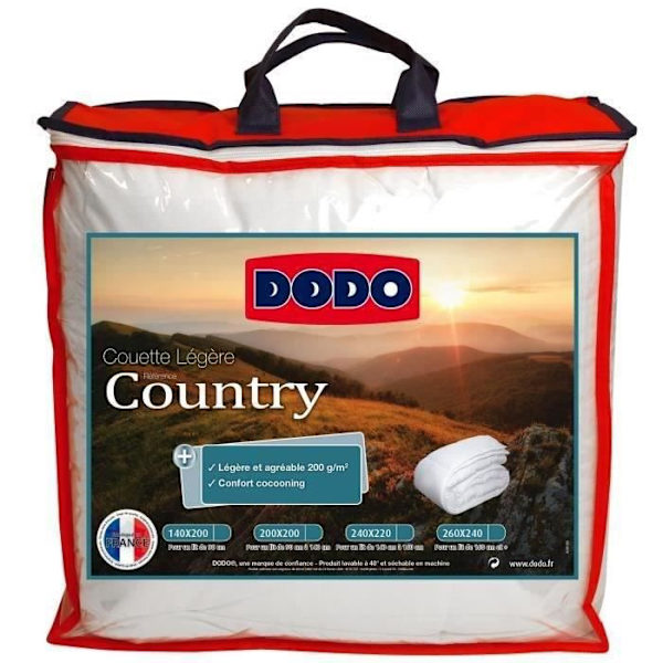 DODO Country Light Duvet - 220 x 240 cm - Vit