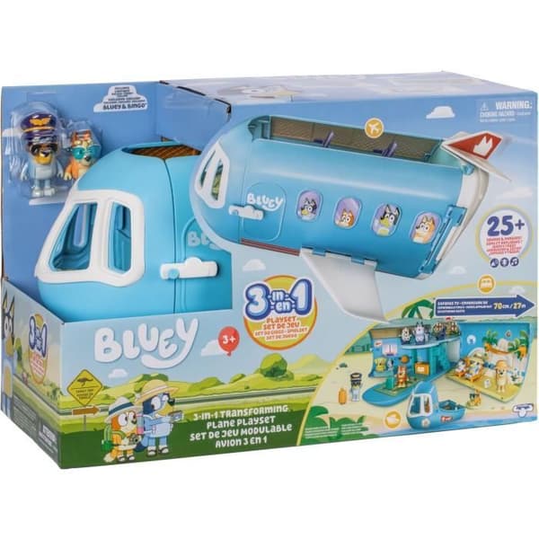 Bluey's Plane - BLUEY - Transformerbart lekset med figurer och tillbehör