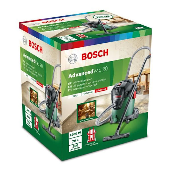 BOSCH AdvancedVac 20 Damm- och vattenvakuum