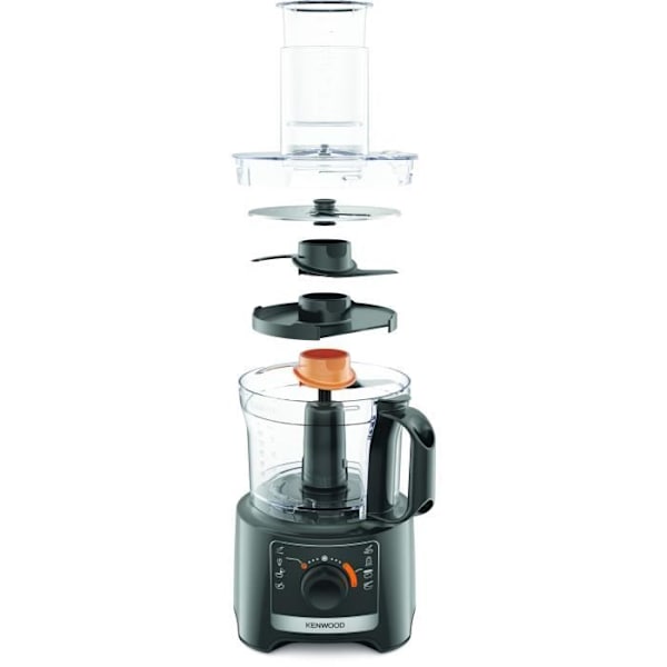 KENWOOD FDP31.020GY multifunktionsrobot - 2 hastigheter + Pulse - 800W - 2,1L skål + tillbehör