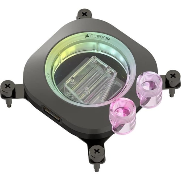 Vattenkylning - CORSAIR - iCUE LINK XC7 RGB ELITE för Intel 1700 och AMD AM4/AM5 uttag - Svart