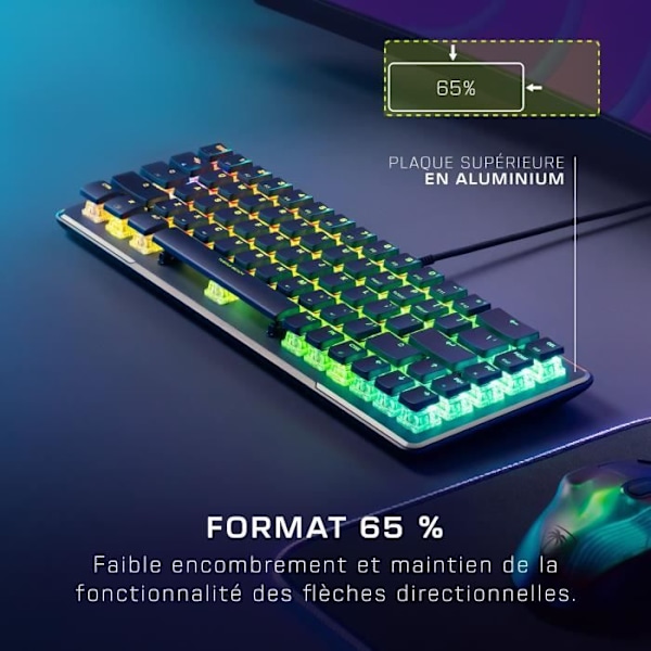 Turtle Beach Vulcan II Mini Trådlöst Optiskt Mekaniskt Speltangentbord - Svart