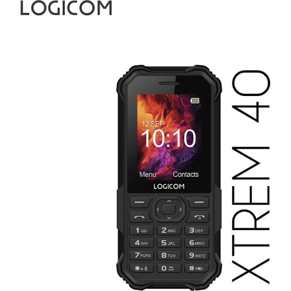 Mobiltelefon - LOGICOM - XTREM 40 - Svart