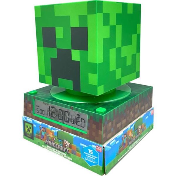 Minecraft 3D-figur väckarklocka - BARN LICENS - MIN3020