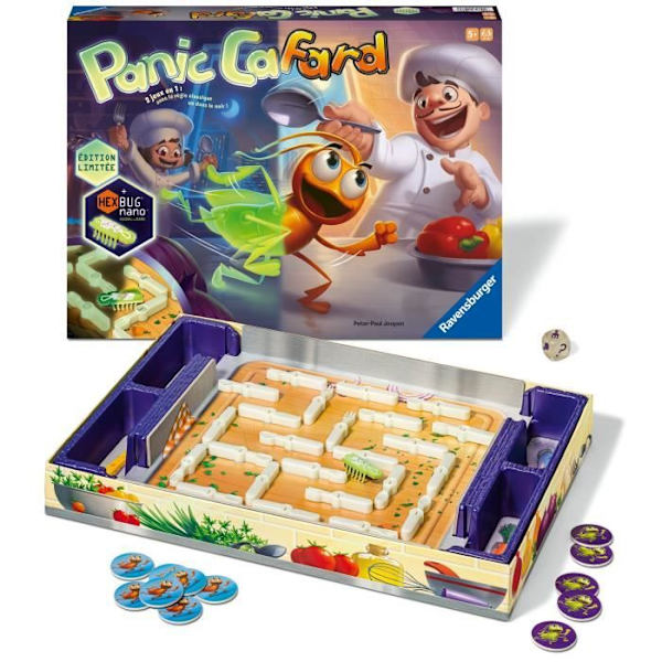 Phosphorescent Cockroach Panic, Funny Speed Game, 10th Anniversary Edition, barn och föräldrar, 5 år, 20973, Ravensburger