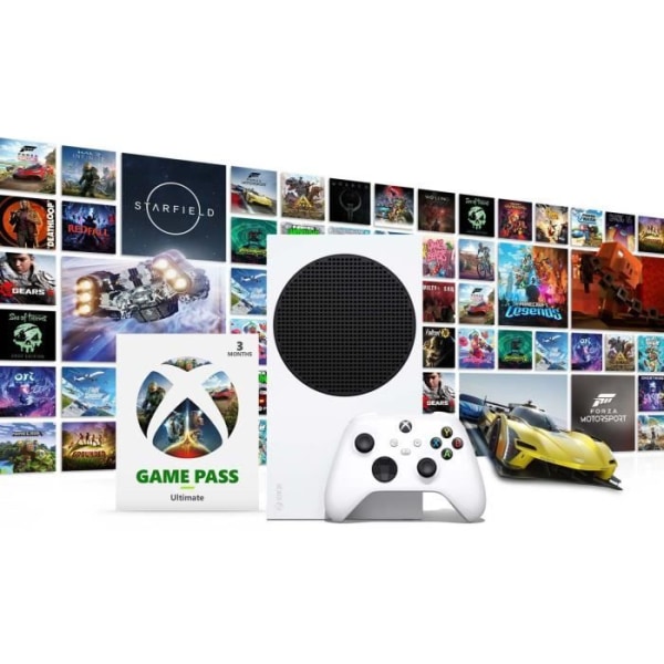 Xbox Series S-konsol - Starter Pack - 512 GB - 3 månaders Game Pass Ultimate ingår