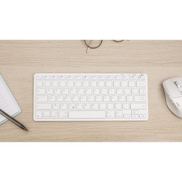 TKL Tangentbord - BLUESTORK - Uppladdningsbar Bluetooth för Mac - Vit