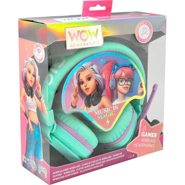 Bluetooth-hörlurar - BARNLICENSERING - WOW GENERATION - Från 5 år
