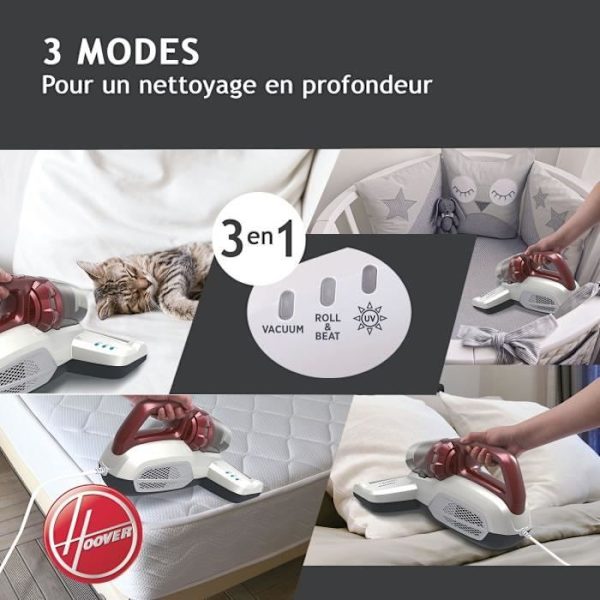 HOOVER MBC500 Specialhandvakuum - 500W - 300 ml - Bourgogne vitt